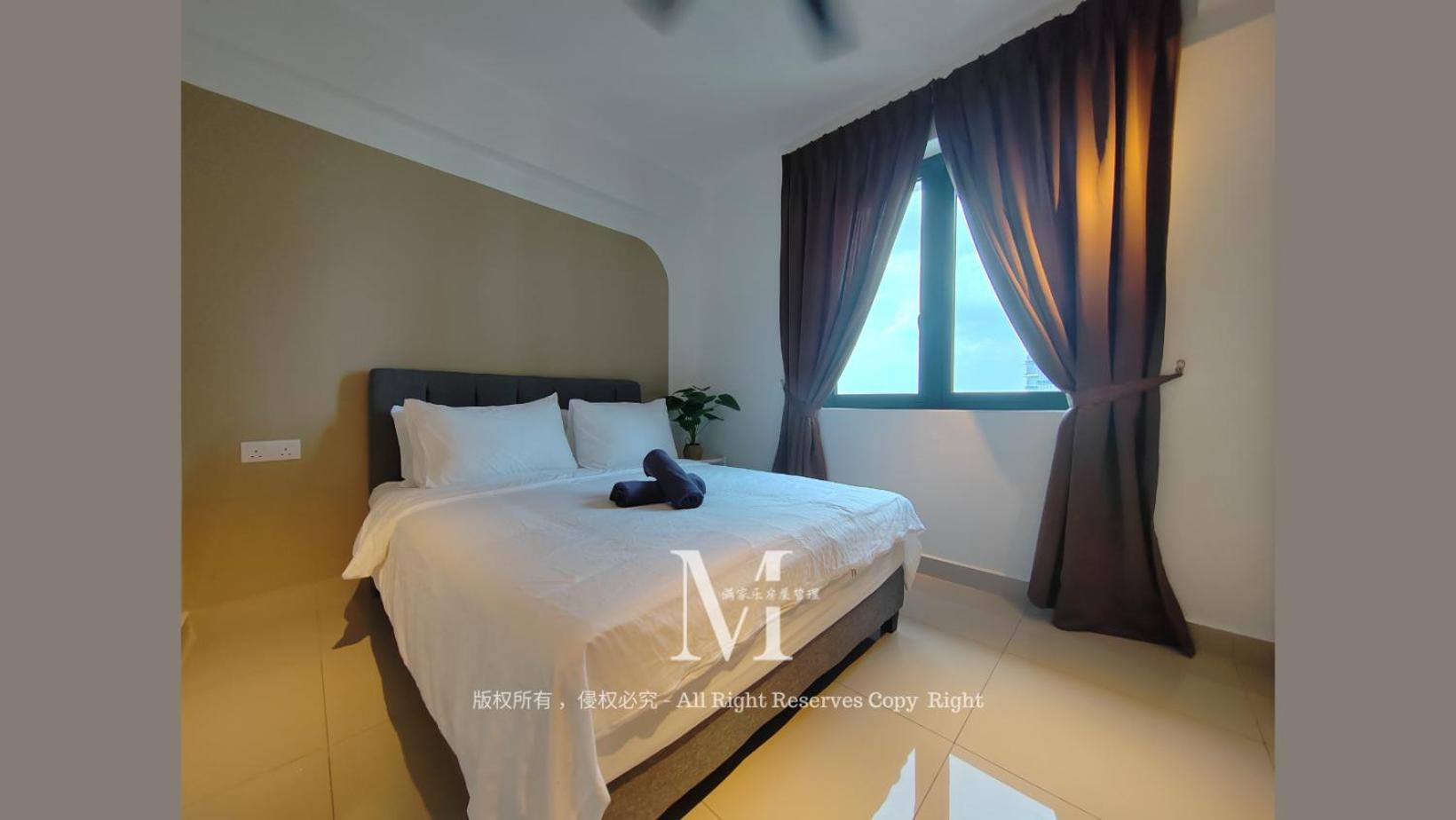 Trefoil Setia 30# Muji 原木 #2 Bedroom #1-4pax # Setia Mall Shah Alam
