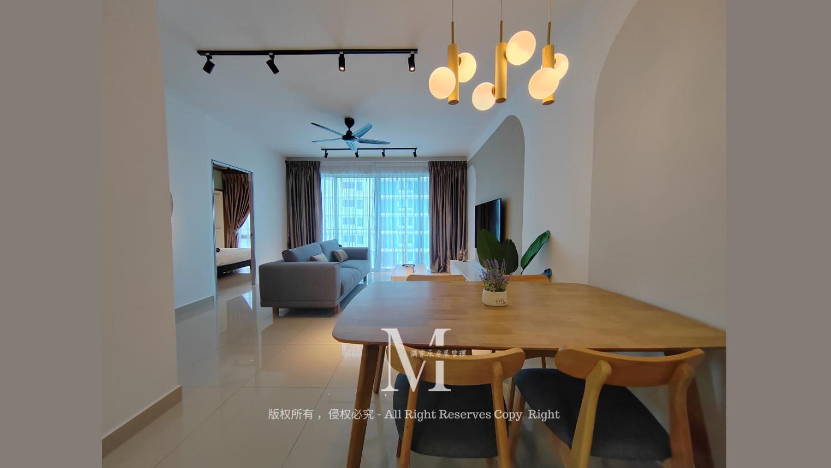 Trefoil Setia 30# Muji 原木 #2 Bedroom #1-4pax # Setia Mall * Shah Alam
